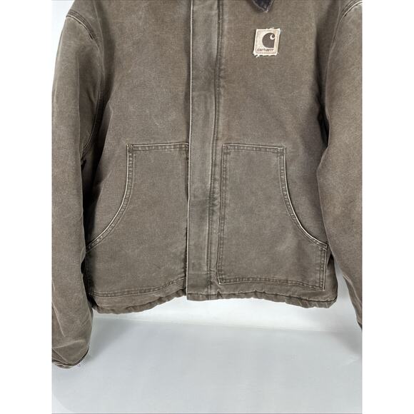 RARE Vintage Carhartt Chestnut Brown J22 CHT Jacket Size X-Large Regular - Picture 4 of 16